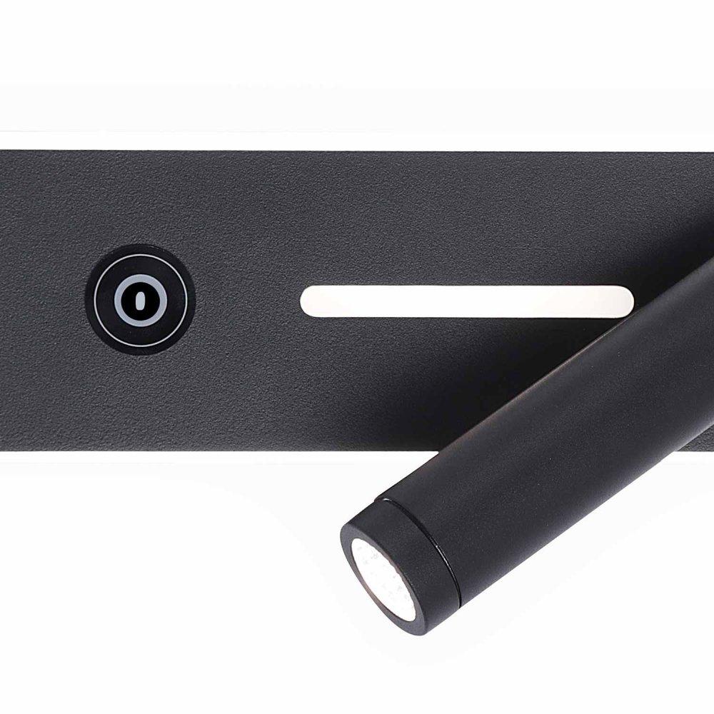 Applique LED Táctil Negro 19,5Cm Irati - Applique LED - UKUKHOME.com