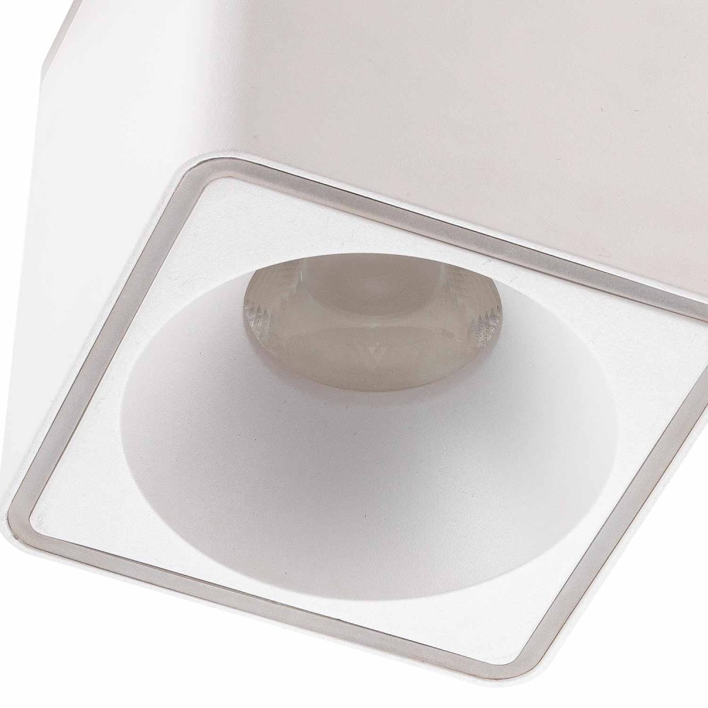 Foco Led de Superficie Cuadrado 9X9Cm color Blanco Rouk - Spot LED de surface - UKUKHOME.com