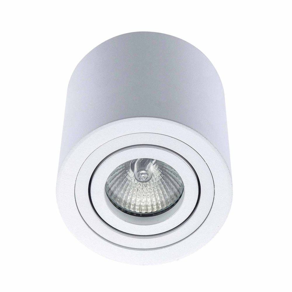 Foco de Superficie Cilindrico Orientable Ø9Cm color Blanco Tulun - Spot LED de surface - UKUKHOME.com