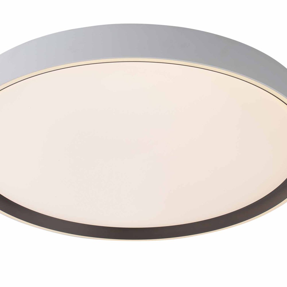 Plafonnier LED Regulable 106W Ø78Cm color Blanco y Negro Lorens - Plafonnier LED - UKUKHOME.com