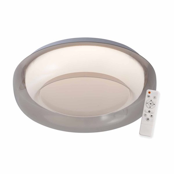 Plafonnier LED Redondo 68W Regulable Ø60Cm Blanco y Fumé Sinai - Plafonnier LED - UKUKHOME.com 2