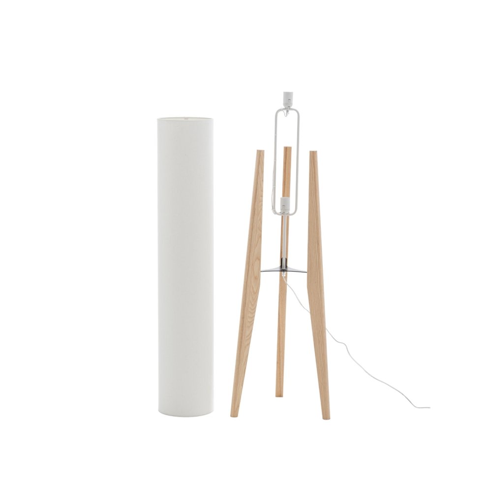 Lampe sur Pied Mayan Bois Naturel - Lampe sur pied - UKUKHOME.com