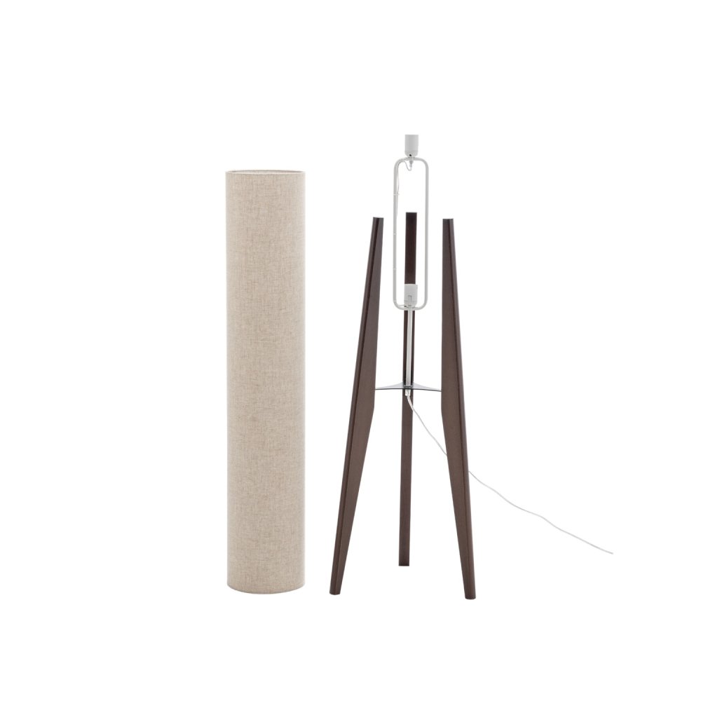 Lampe sur Pied Mayan Madera color Caoba - Lampe sur pied - UKUKHOME.com