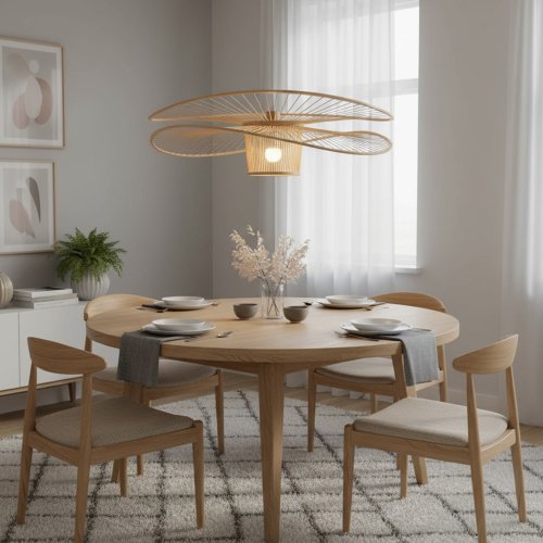 Suspension Lisen Ø60 cm, design moderne avec structure décorative