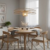 Suspension Lisen Ø60 cm, design moderne avec structure décorative