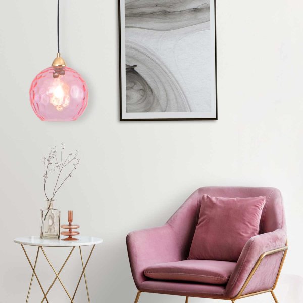 SUSPENSION 1 LUMIÈRE LYRIA ROSE | Ukukhome