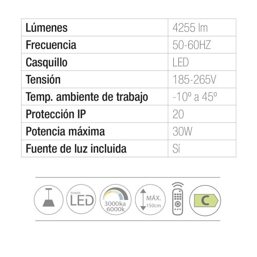 Lámpara Led Colgante Odra 3 Luces - Éclairage décoratif - UKUKHOME.com