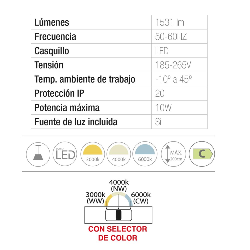 Lámpara Led Colgante Odra 1 Luz - Éclairage décoratif - UKUKHOME.com