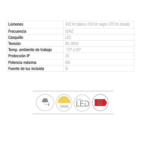 Applique LED Negro 40Cm Lenux - Applique LED - UKUKHOME.com