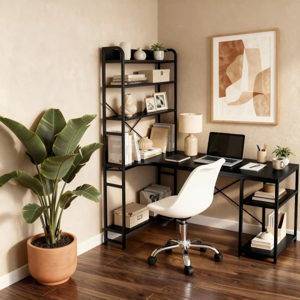 BUREAU AVEC ÉTAGÈRE SEAFORD