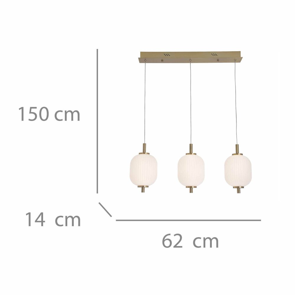 Lámpara Led Colgante Odra 3 Luces - Éclairage décoratif - UKUKHOME.com