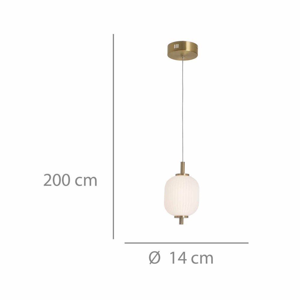 Lámpara Led Colgante Odra 1 Luz - Éclairage décoratif - UKUKHOME.com