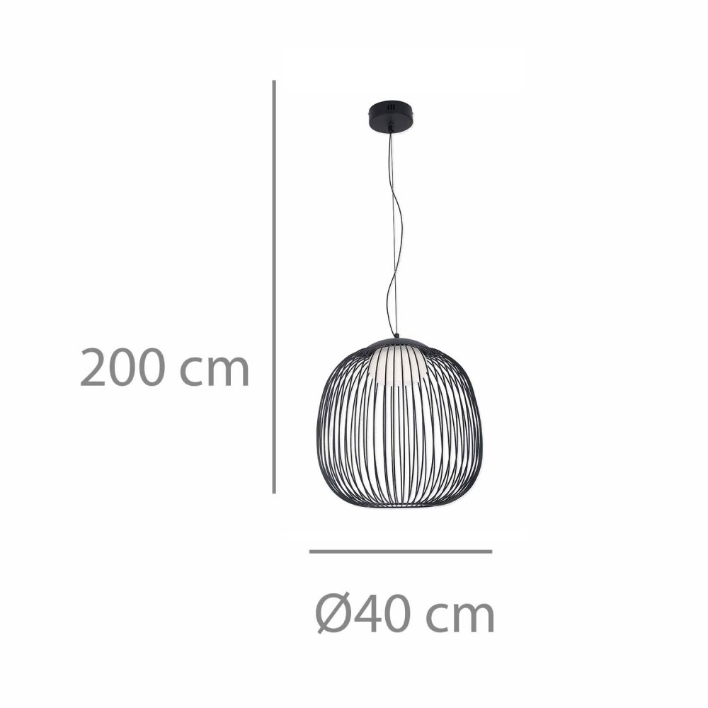 Plafonnier Led Eridan color Negro - Plafonnier LED - UKUKHOME.com