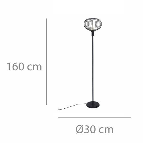 Lampe sur Pied Eridan 1 Luz color Negro - Lampe sur pied - UKUKHOME.com