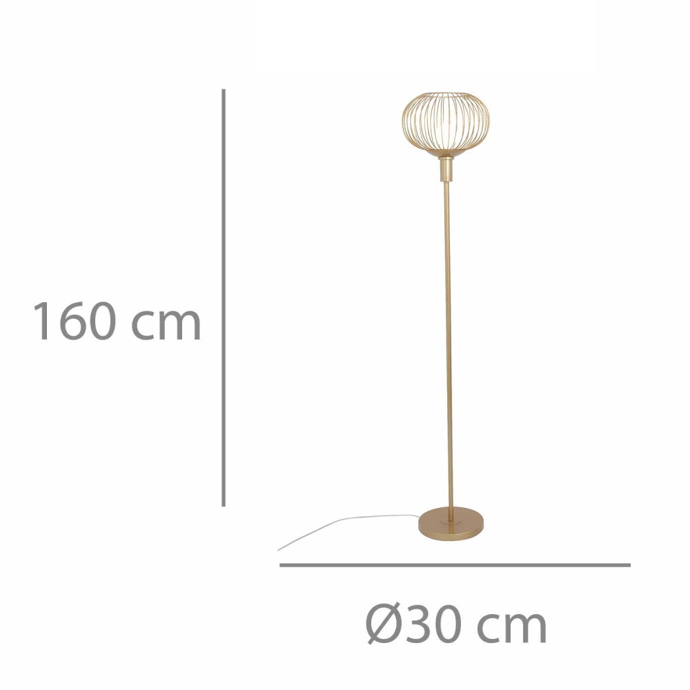 Lampe sur Pied Eridan 1 Luz color Dorado - Lampe sur pied - UKUKHOME.com