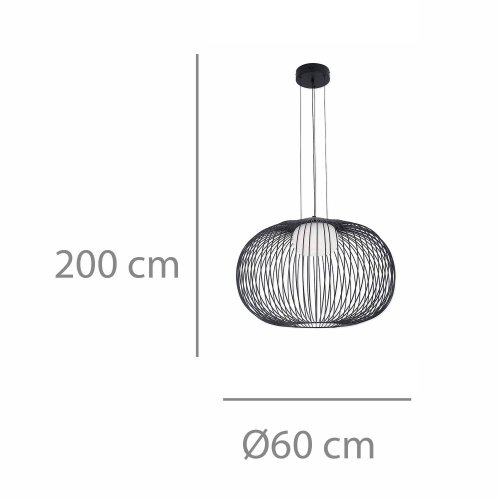 Plafonnier Led Aris color Negro - Plafonnier LED - UKUKHOME.com