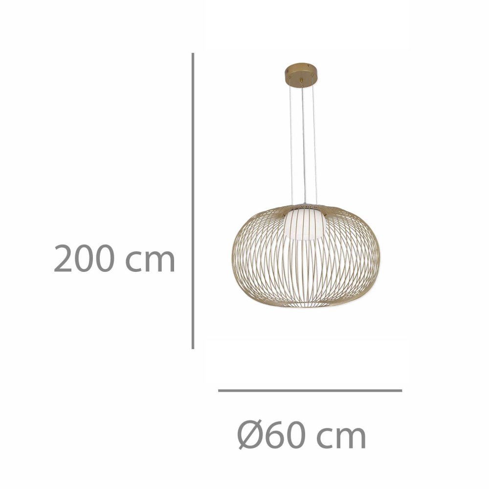 Plafonnier Led Aris color Dorado - Plafonnier LED - UKUKHOME.com