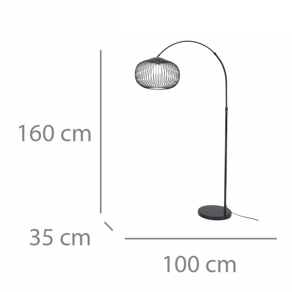 Lampe sur Pied Aris 1 Luz color Negro - Lampe sur pied - UKUKHOME.com