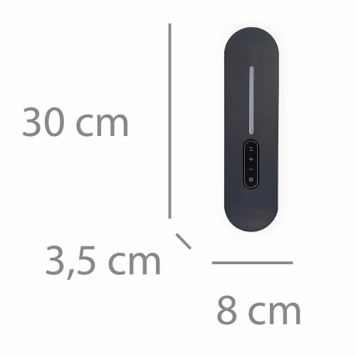 Applique LED Táctil Negro 30Cm Sannix - Applique LED - UKUKHOME.com