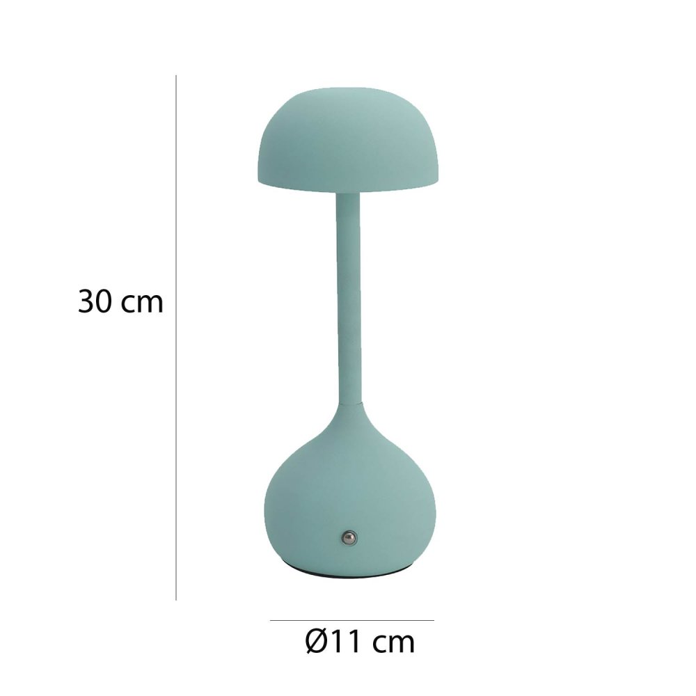 Lampe de Table LED Rechargeable Oyu Aigue-marine - UKUKHOME.com