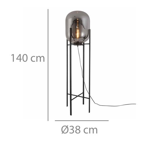 Lampe sur Pied Aurora color Negro - Lampe sur pied - UKUKHOME.com