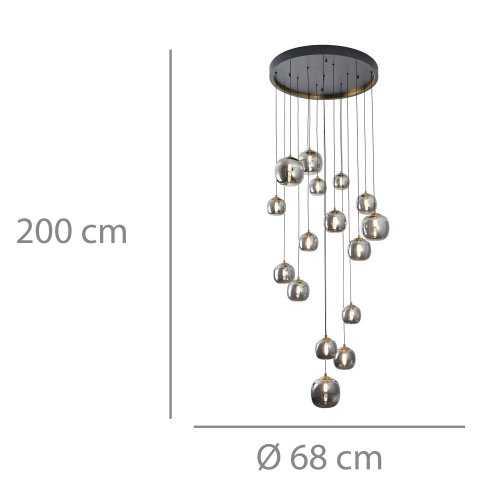 Lampe à suspension 200 CM 16 Lumières | Vente de Meubles Online