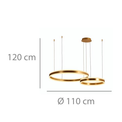 Plafonnier Led Dorada Ø50Cm Zirka - Plafonnier LED - UKUKHOME.com