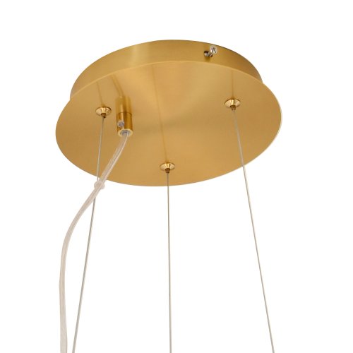 SUSPENSION 11 LUMIÈRES OKO BLANC OPAL ET DORÉ | Ukukhome