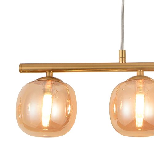 PLAFONNIER 4 LUMIÈRES OKO AMBRÉ | Ukukhome