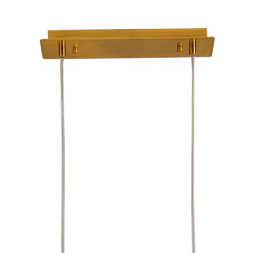 SUSPENSION 8 LUMIÈRES OKO BLANC OPAL ET DORÉ | Ukukhome