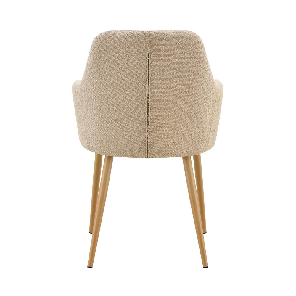 Fauteuil Olaf Sable Pieds Hêtre - Fauteuil rembourré moderne et confortable – UKUKHOME.COM