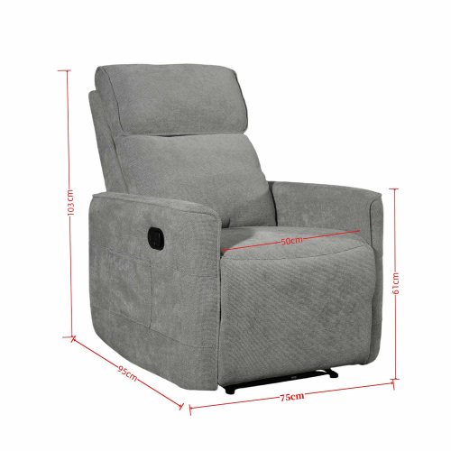 Fauteuil Inclinable Relax Gris - Confort et Style pour Votre Intérieur