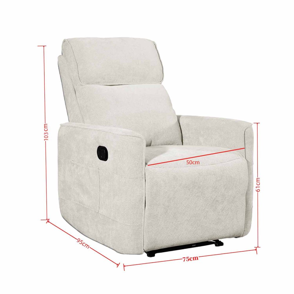 Fauteuil Inclinable Relax Gris - Confort et Style pour Votre Intérieur