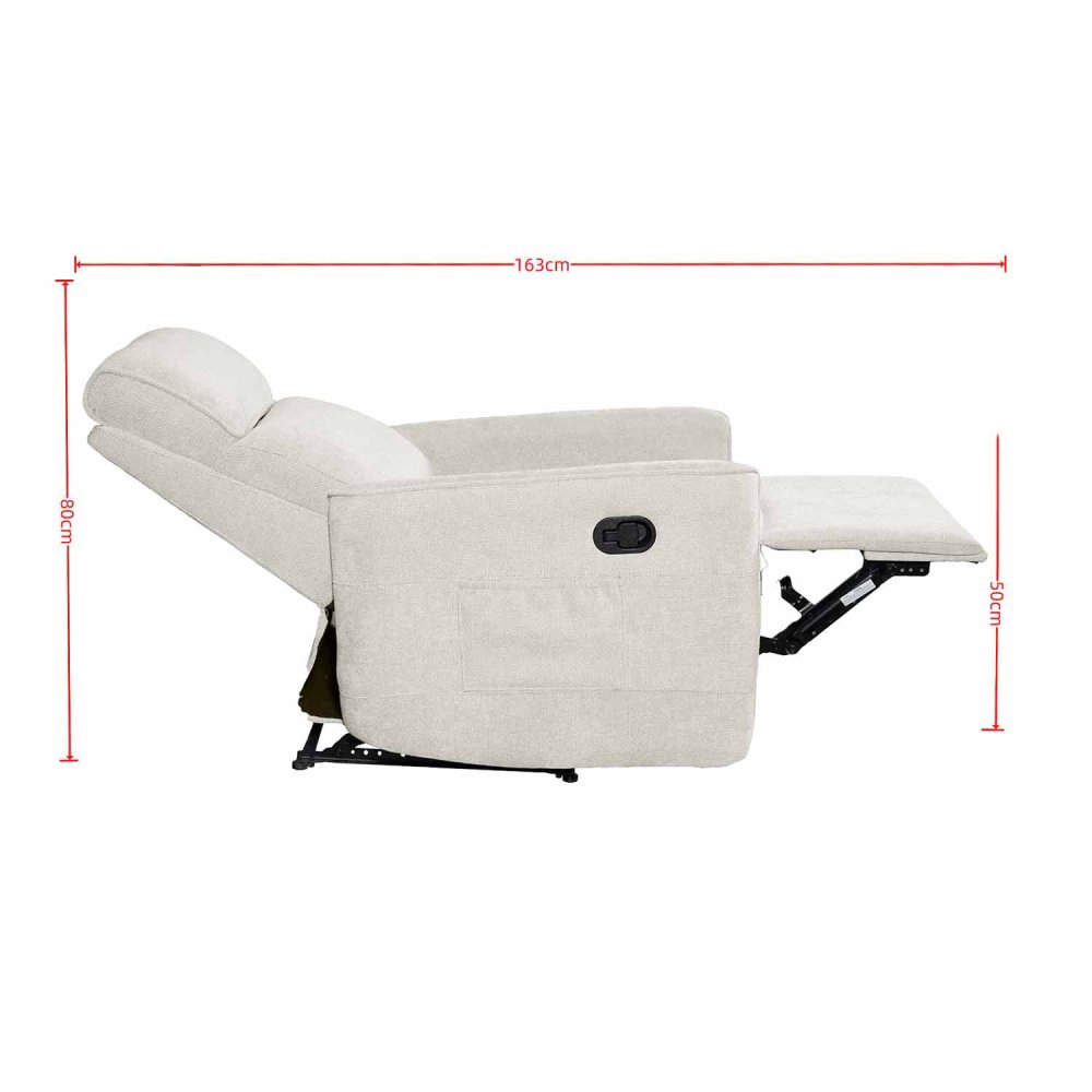 Fauteuil Inclinable Relax Gris - Confort et Style pour Votre Intérieur