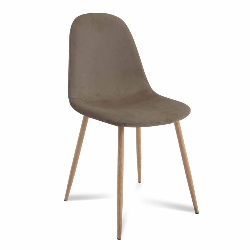 Chaise Coro Velvet Nature | Vente de Meubles Online