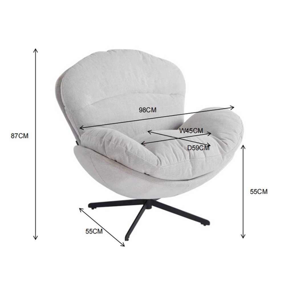 Fauteuil Cocoon Gris | Confort enveloppant et design actuel | Ukukhome