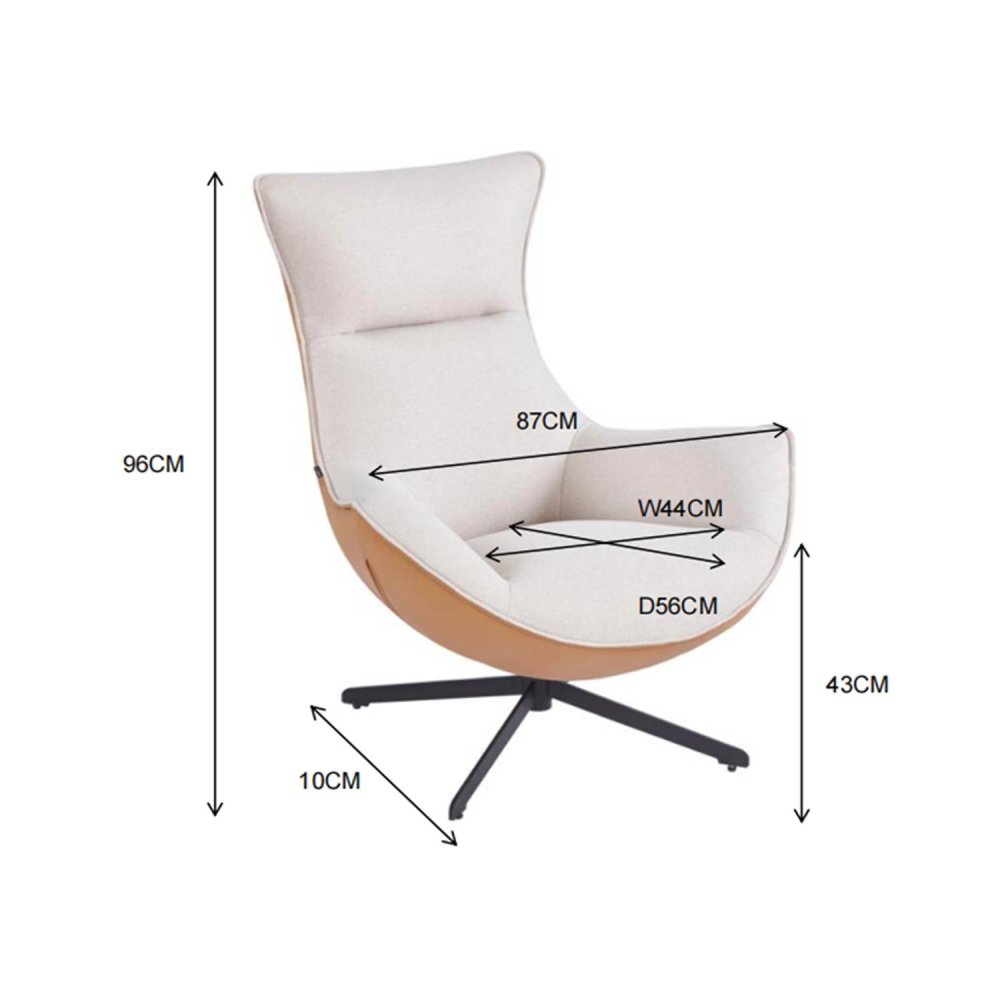 Fauteuil Oasis Arène-Marron | Style chaleureux et confort | Ukukhome