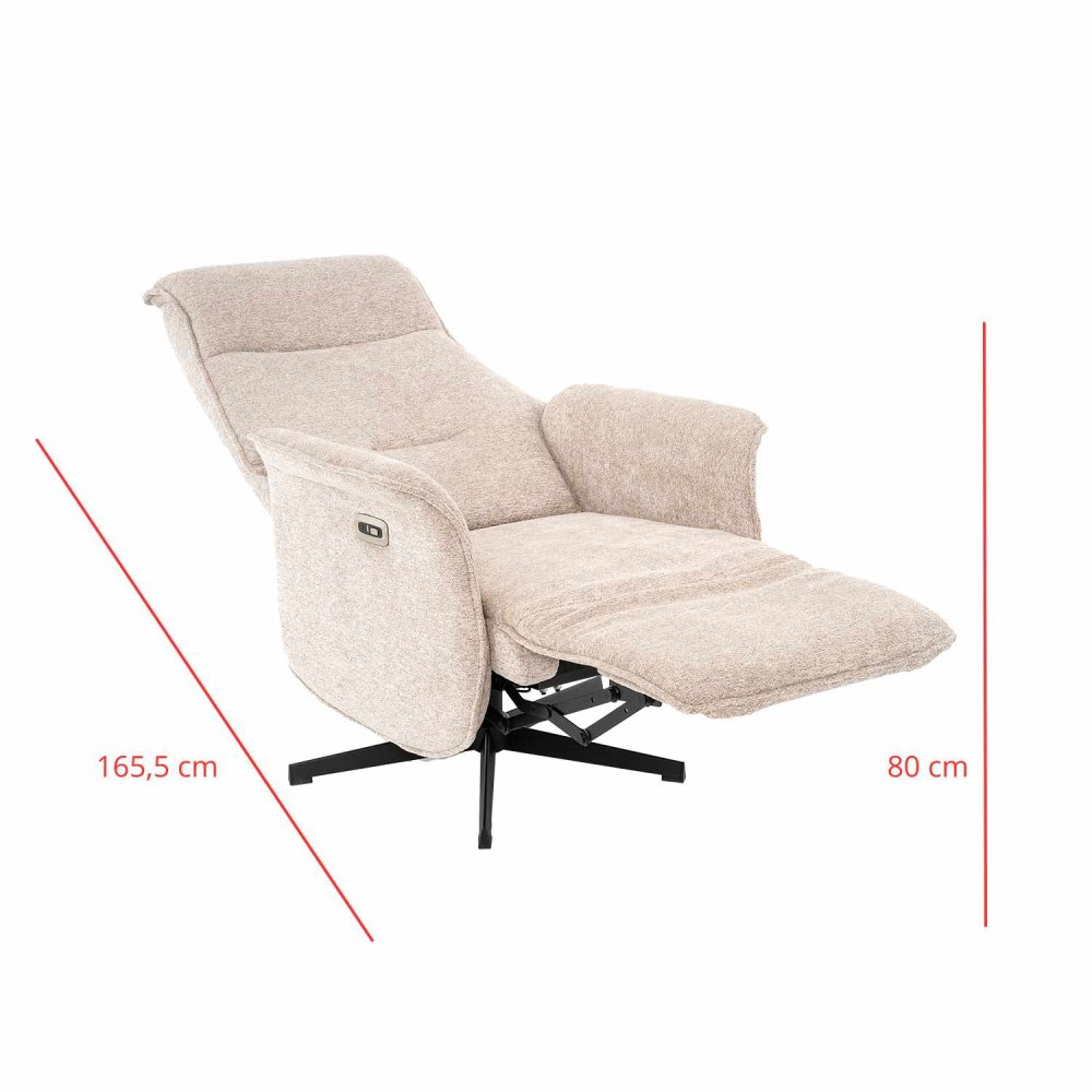 Fauteuil Fred Relax Électrique Sable - Fauteuil relax électrique design – UKUKHOME.COM