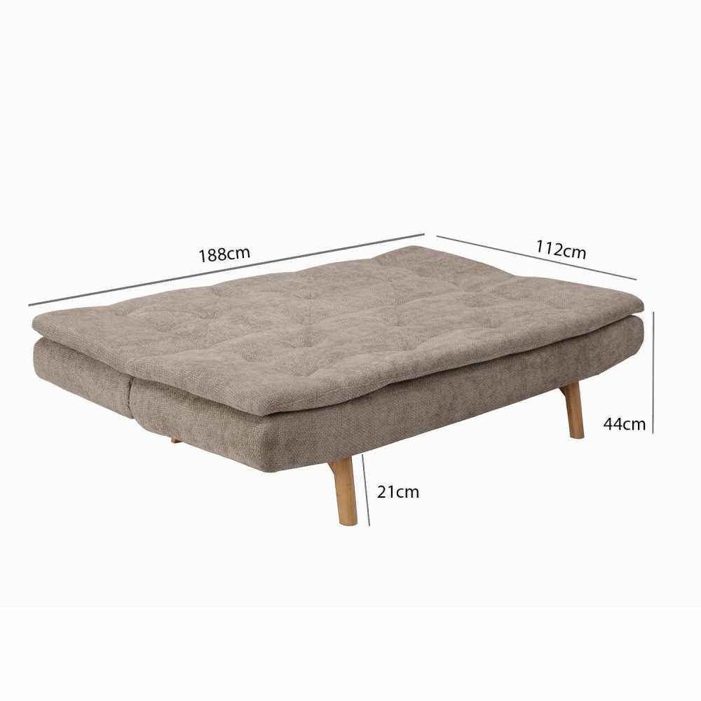 Canapé-lit Atlas Sable confortable et fonctionnel | Ukukhome