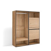 Dressing Ouvert Nova 120x145 cm Chêne | Dressing + Chaussures