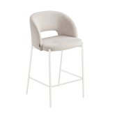 Tabouret de Bar Harmony Sable Pieds Ivoire | Ukukhome
