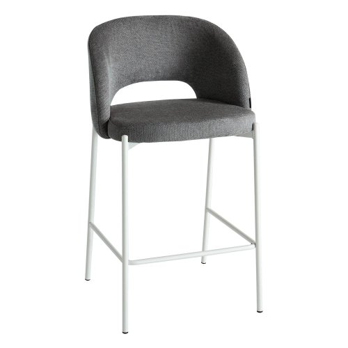 Tabouret de Bar Harmony Gris Pieds Ivoire | Ukukhome