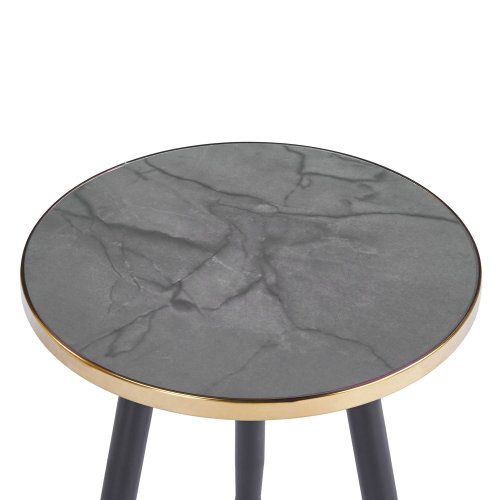 Lot de 3 Tables d'Appoint Zoe Détail Doré | Ukukhome