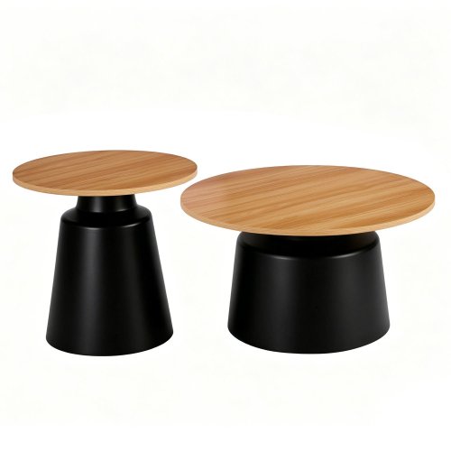Lot de 2 Tables d'Appoint Karin Pieds Noirs | Ukukhome