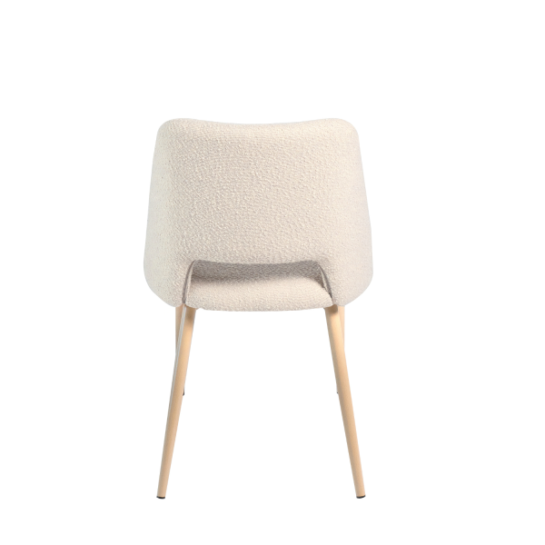 Chaise Nanna Sable Pieds Effet Bois de Hêtre | Ukukhome