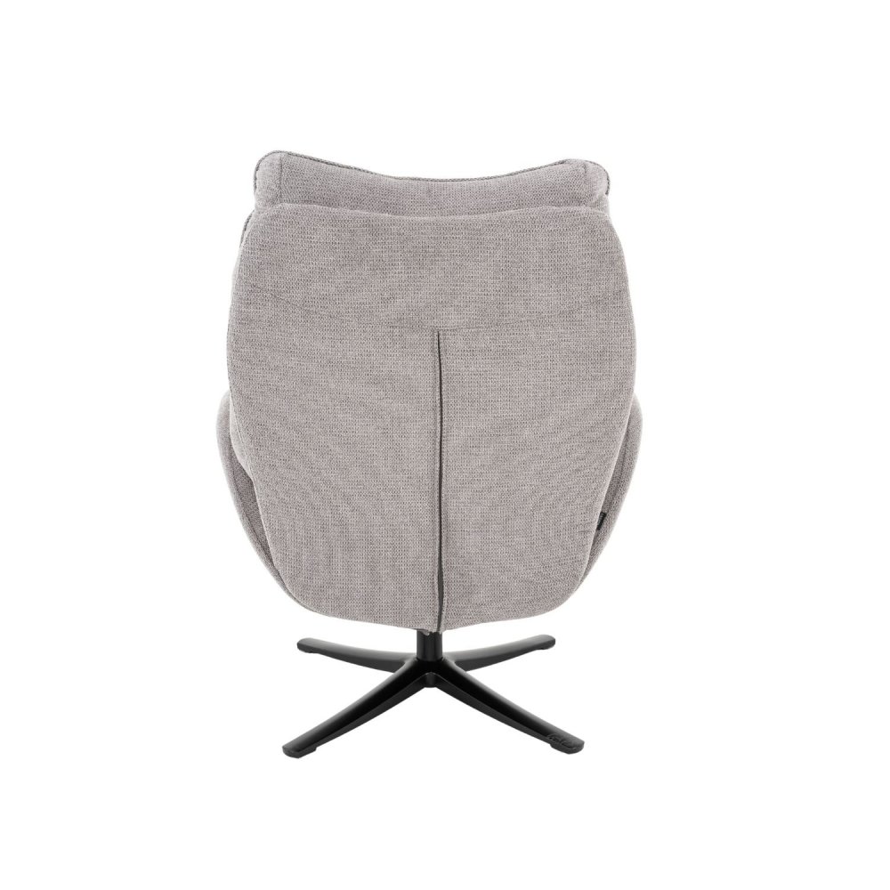 Fauteuil Eliot Gris avec Repose-Pieds | Ukukhome