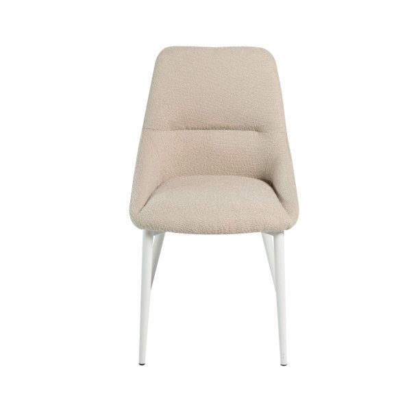 Chaise Rembourrée Marston Sable Pieds Ivoire | Ukukhome 2