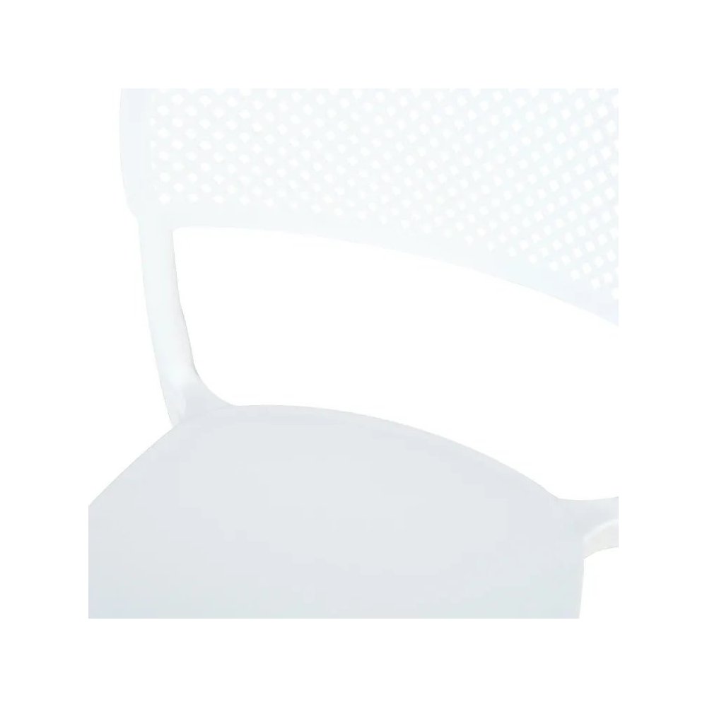 Chaise d'Extérieur Empilable Naia Blanche | Ukukhome