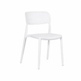 Chaise d'Extérieur Empilable Naia Blanche | Ukukhome