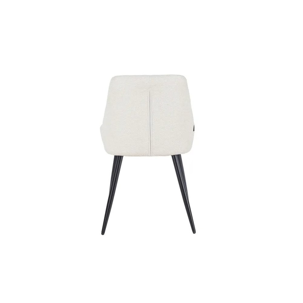 Chaise Rembourrée Alma Sable Pieds Noirs | Ukukhome